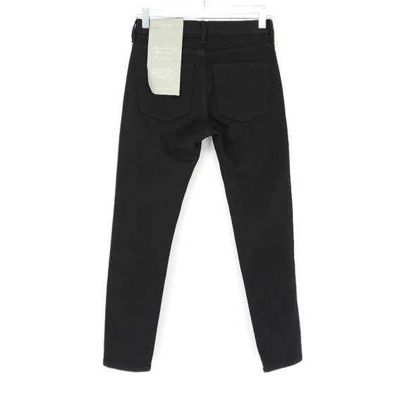 Everlane Mid Rise Ankle Skinny Jeans in Black - Picture 3 of 7